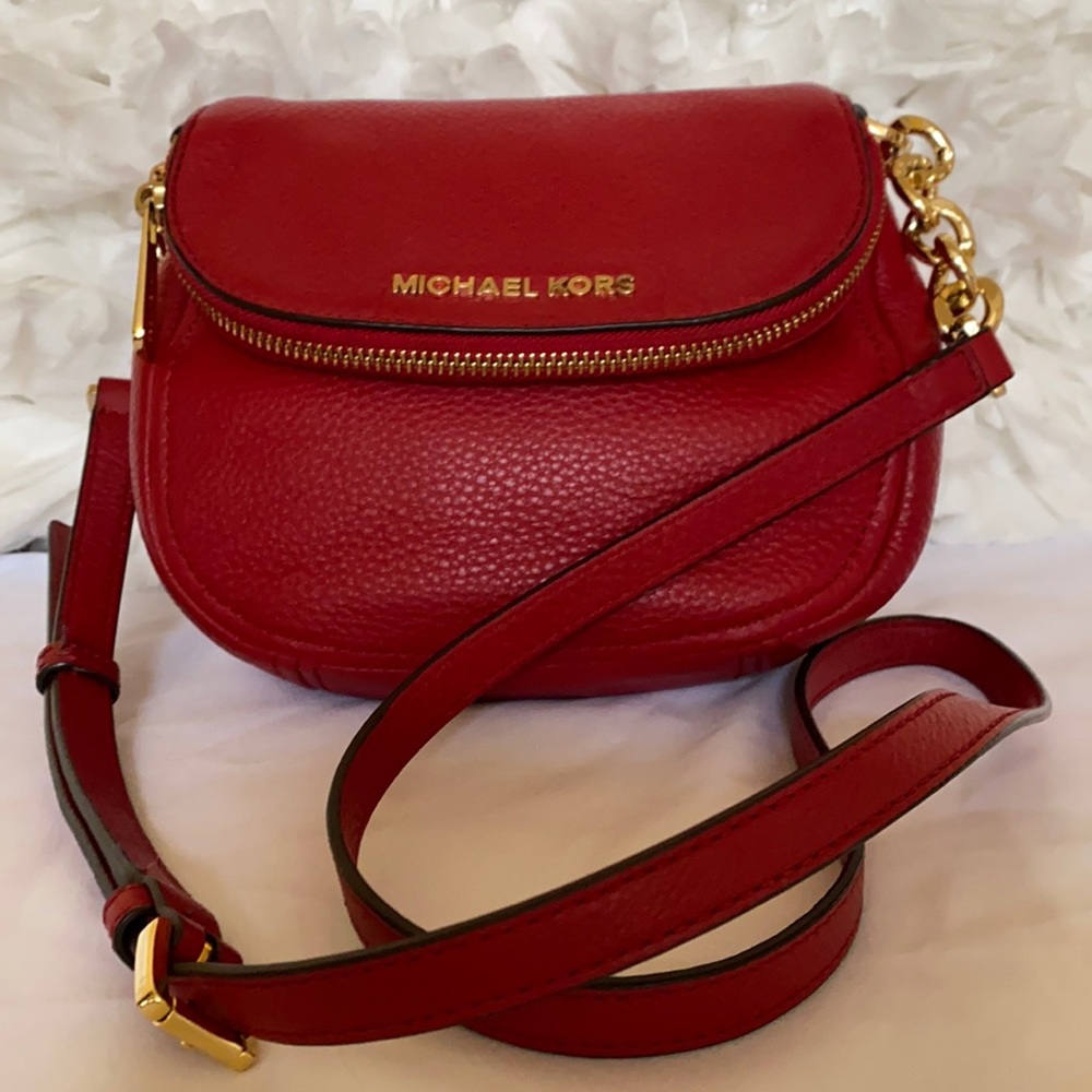 MICHAEL KORS Bedford leather Crossbody bag red
